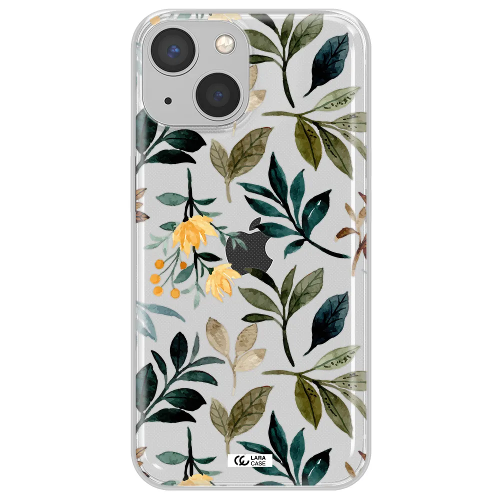 Fall Flowers Apple iPhone 13 Clear TPU Case