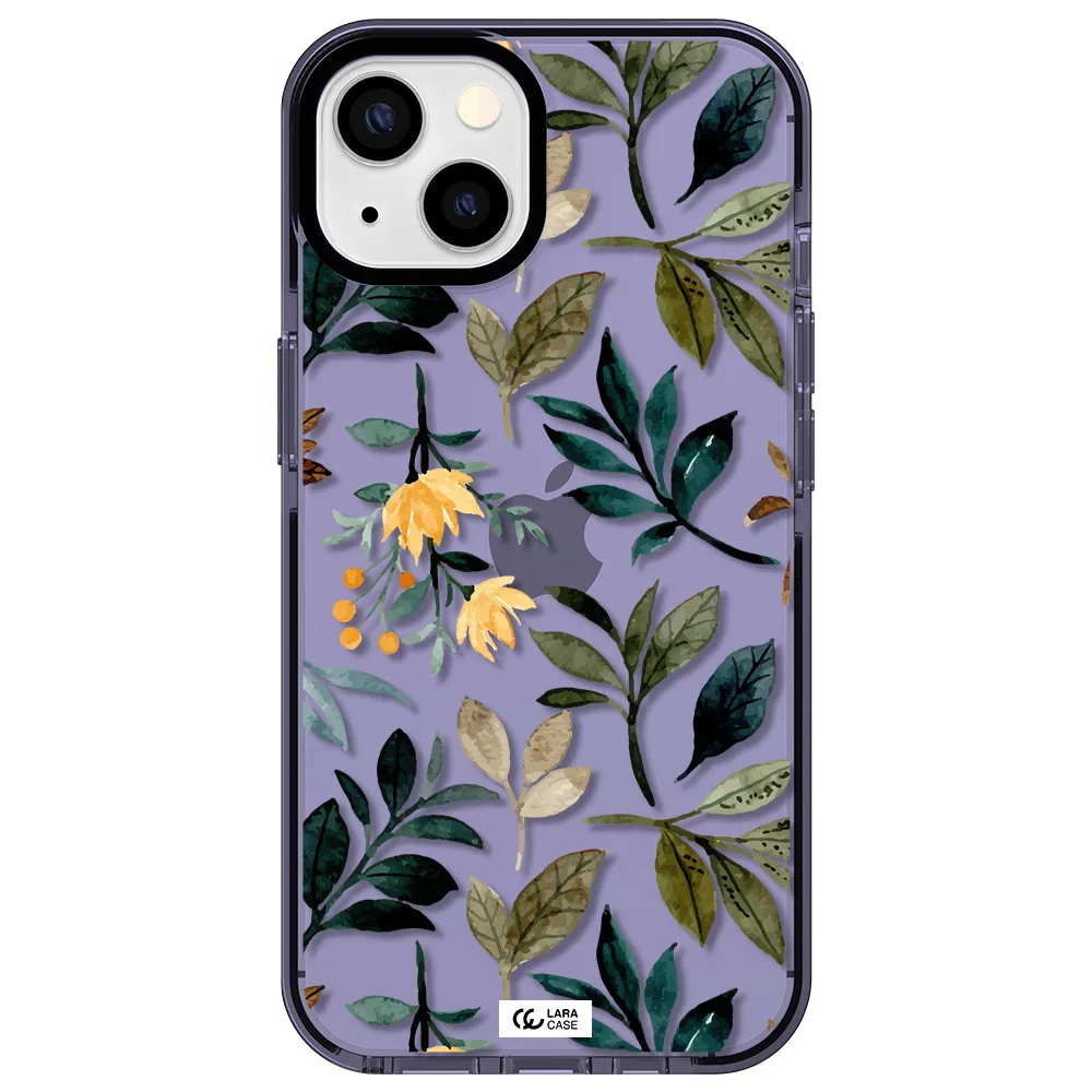 Fall Flowers Apple iPhone 13 impact Lilac Case