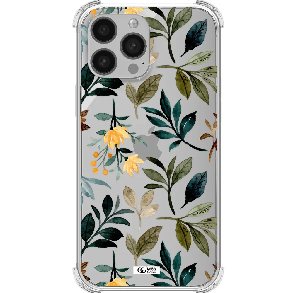 Fall Flowers Apple iPhone 13 Pro Clear PC Case