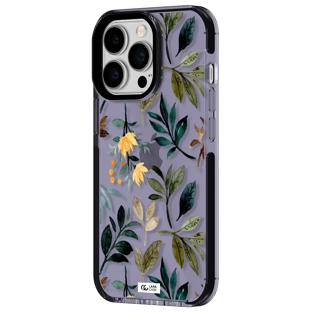 Fall Flowers Apple iPhone 13 Pro impact Lilac Case