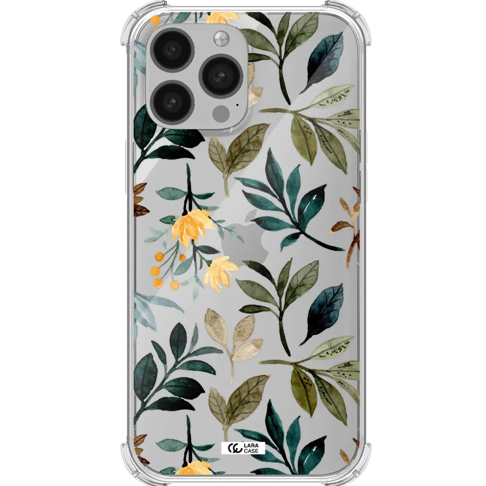 Fall Flowers Apple iPhone 13 Pro Max Clear PC Case