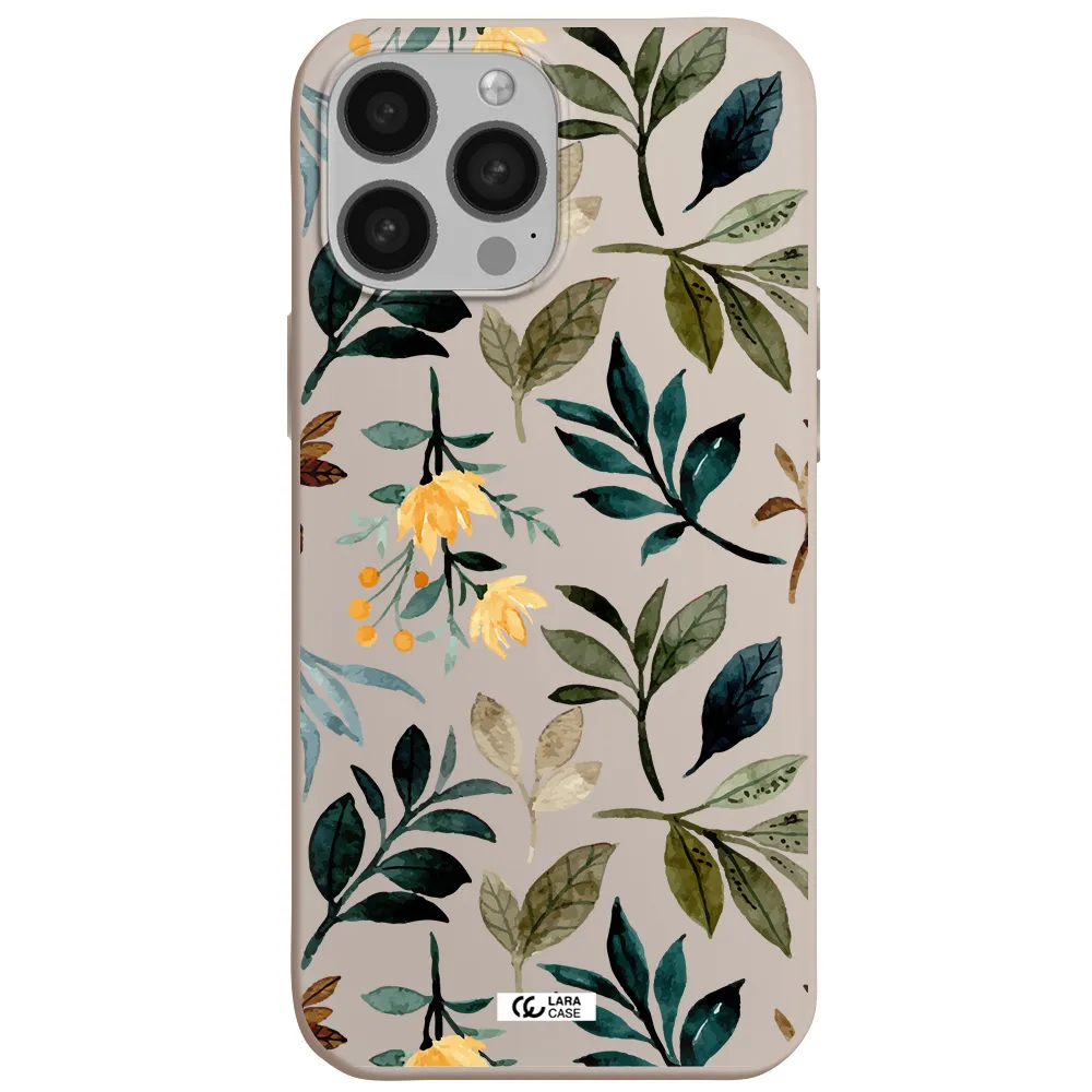 Fall Flowers Apple iPhone 13 Pro Silicone Stone Case