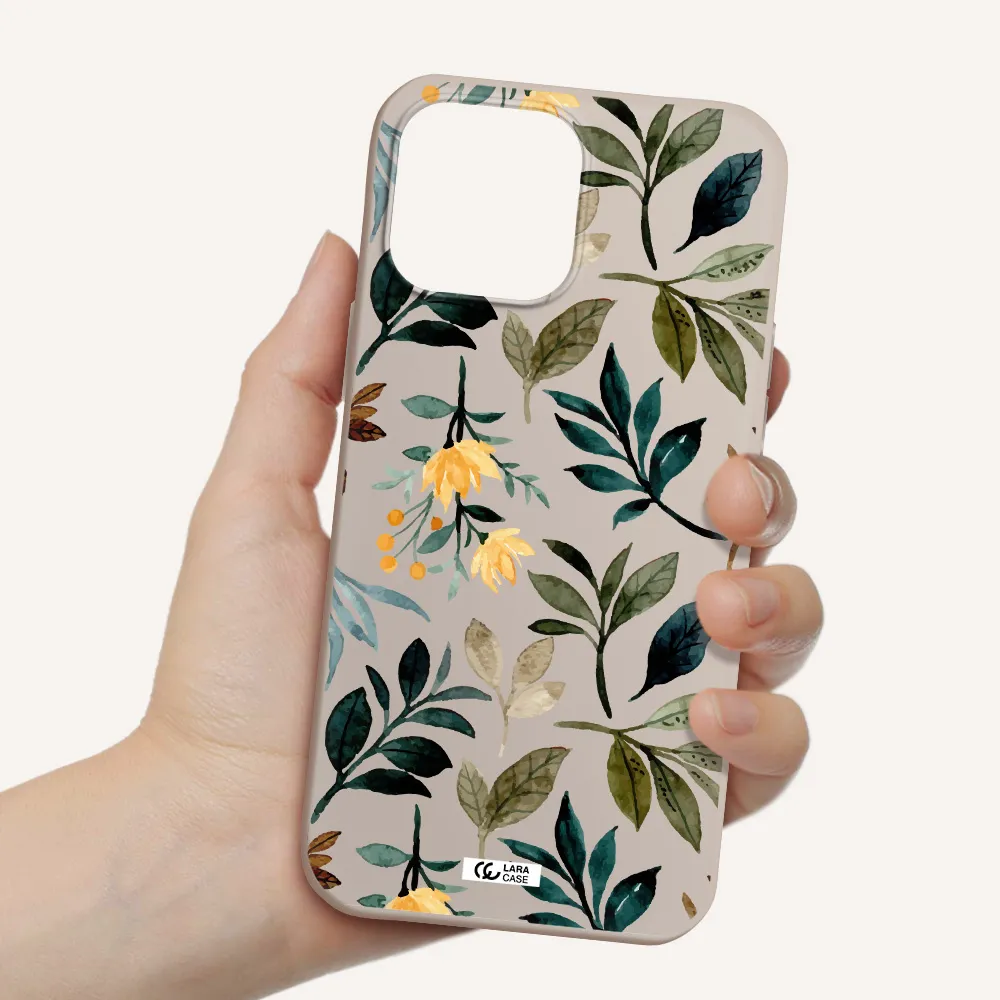 Fall Flowers Apple iPhone 13 Pro Silicone Stone Case