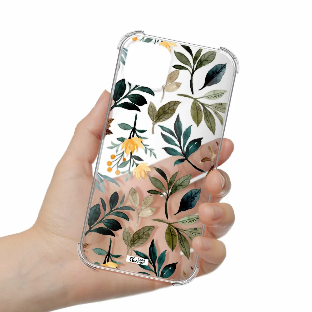 Fall Flowers Apple iPhone 14 Clear PC Case