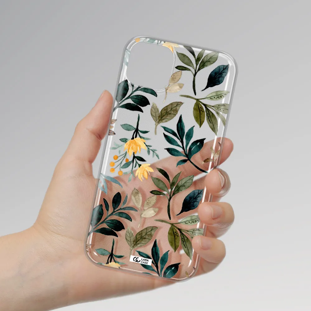 Fall Flowers Apple iPhone 14 Clear TPU Case
