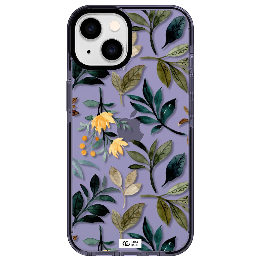Fall Flowers Apple iPhone 14 impact Lilac Case