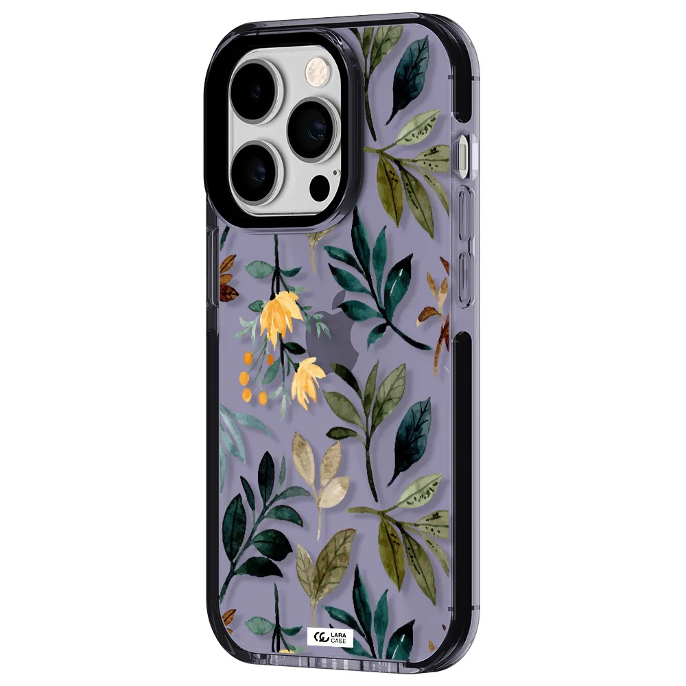 Fall Flowers Apple iPhone 14 pro impact Lilac Case