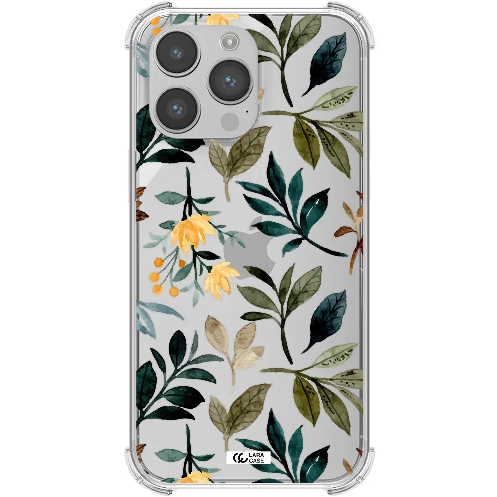 Fall Flowers Apple iPhone 14 pro max Clear PC Case