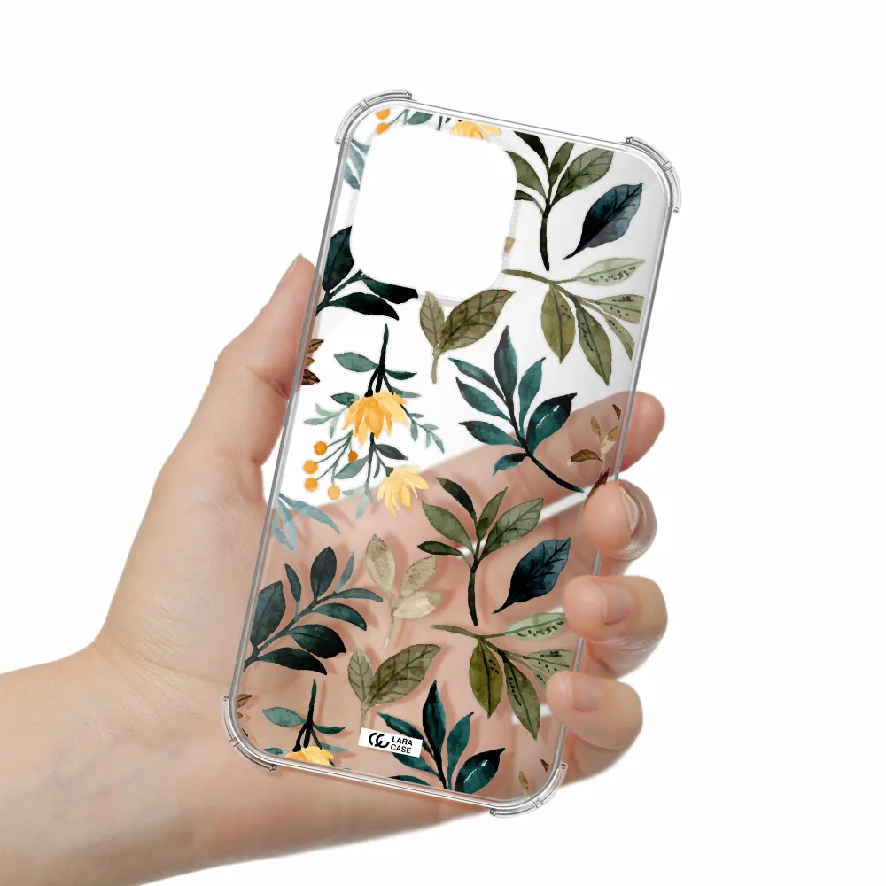 Fall Flowers Apple iPhone 14 pro max Clear PC Case