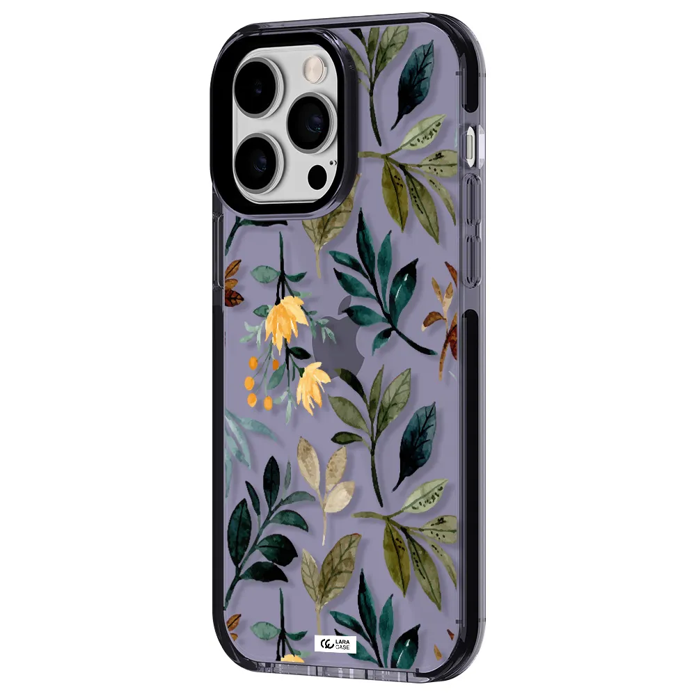 Fall Flowers Apple iPhone 14 pro max impact Lilac Case