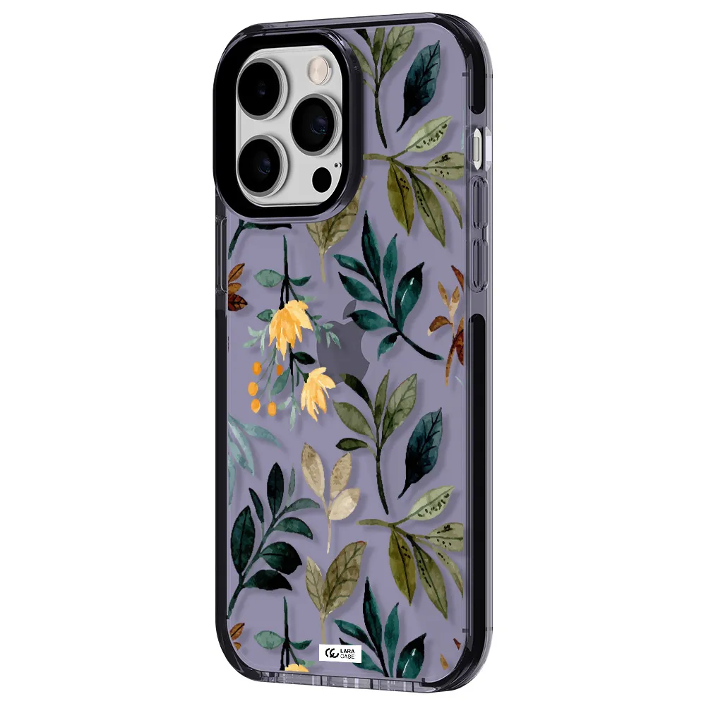 Fall Flowers Apple iPhone 15 Pro impact Lilac Case