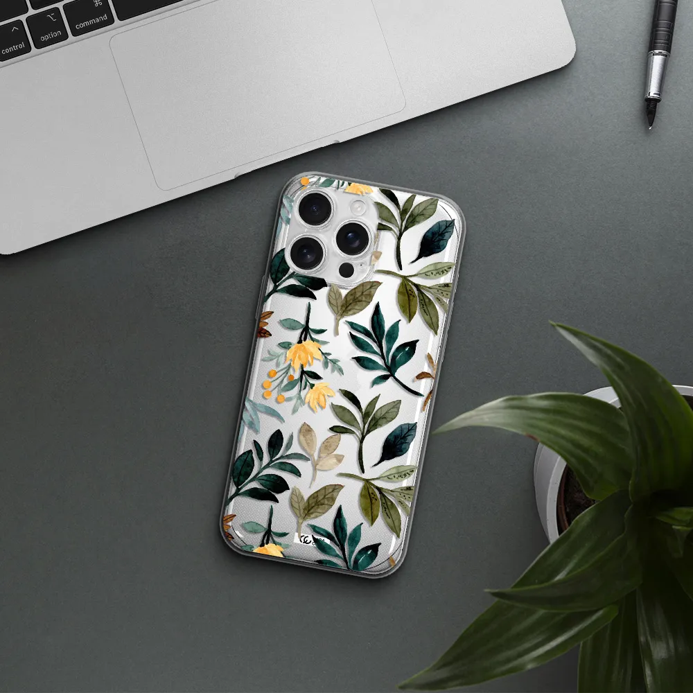 Fall Flowers Apple Iphone 16 Pro Max Clear Tpu Case