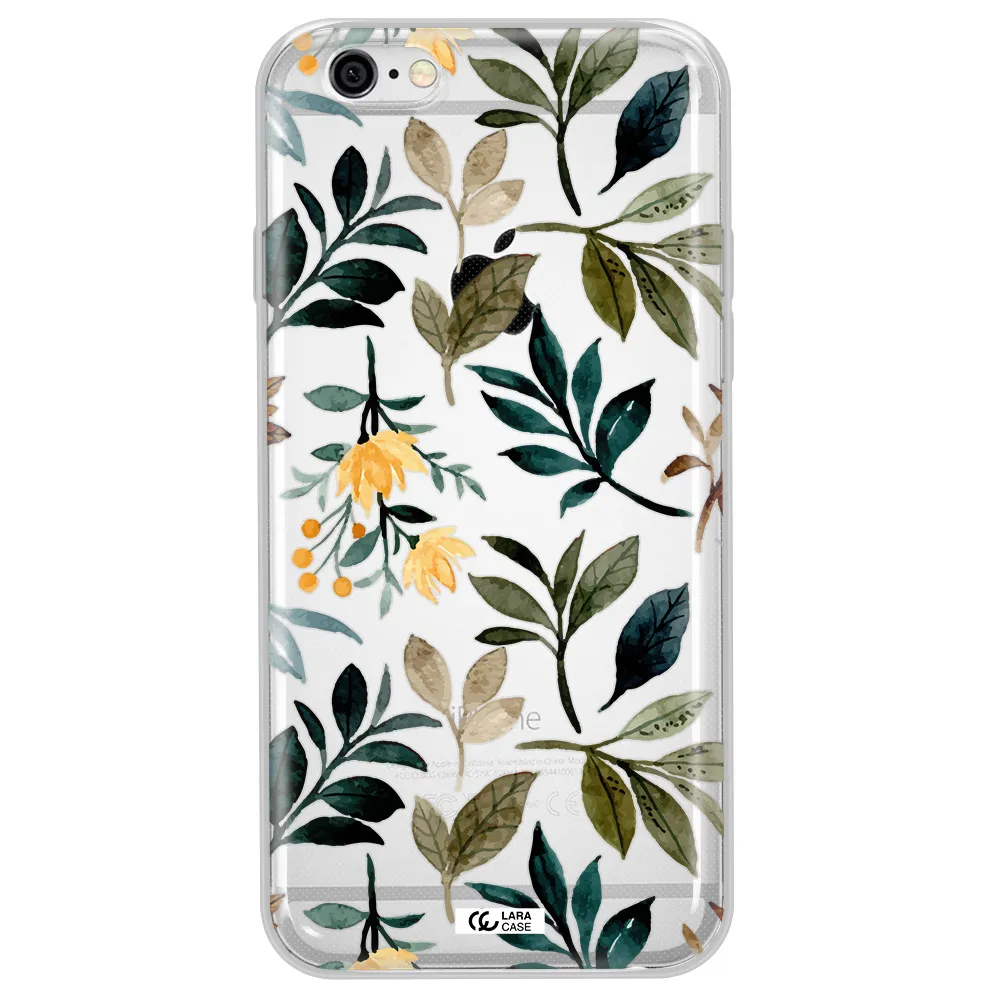 Fall Flowers Apple iPhone 6 Clear TPU Case