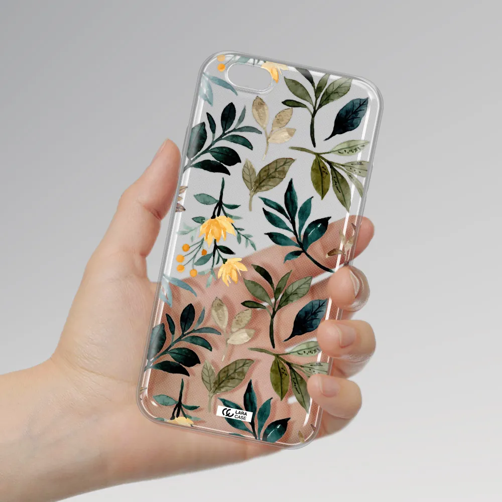 Fall Flowers Apple iPhone 6 Clear TPU Case