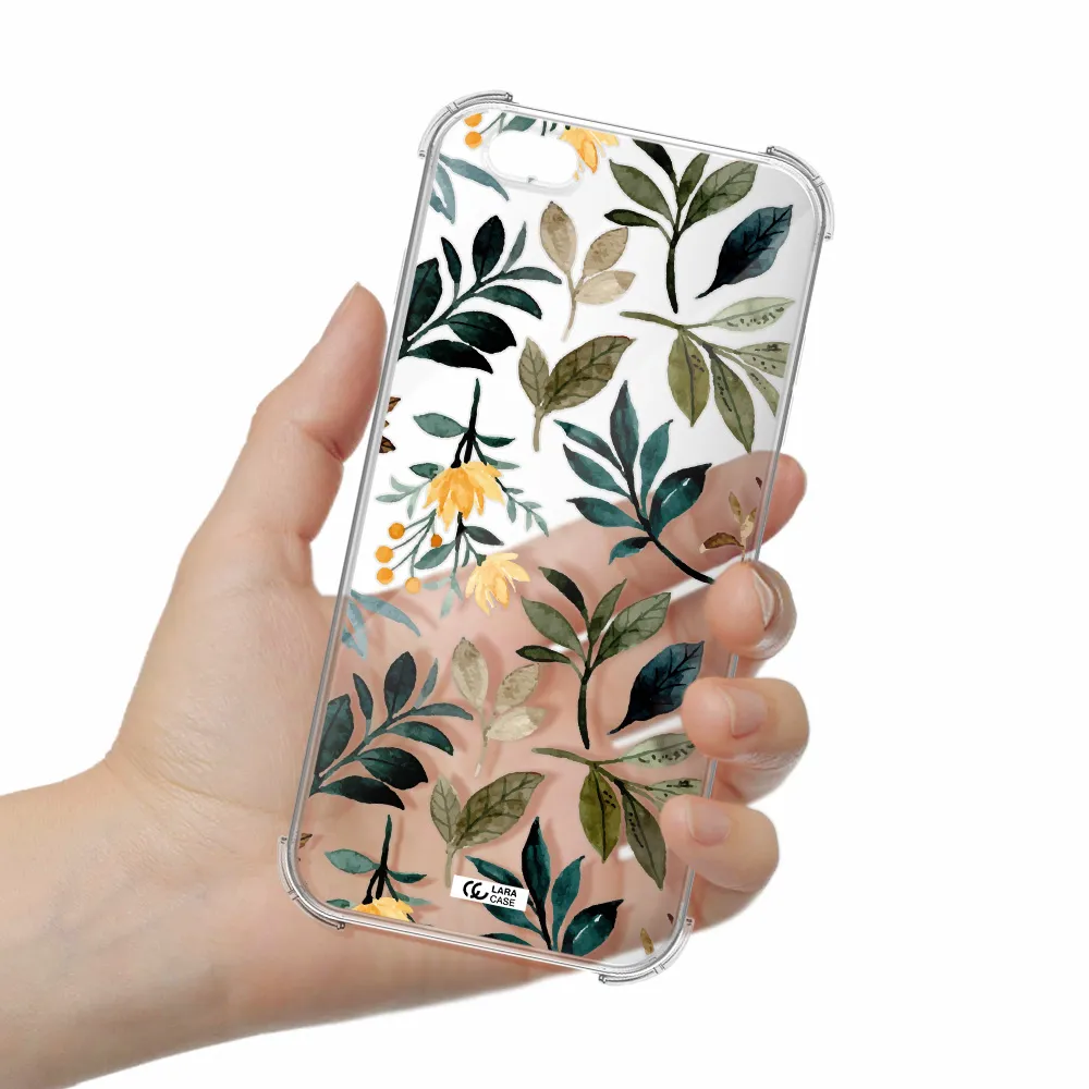 Fall Flowers Apple iPhone 6 plus Clear PC Case