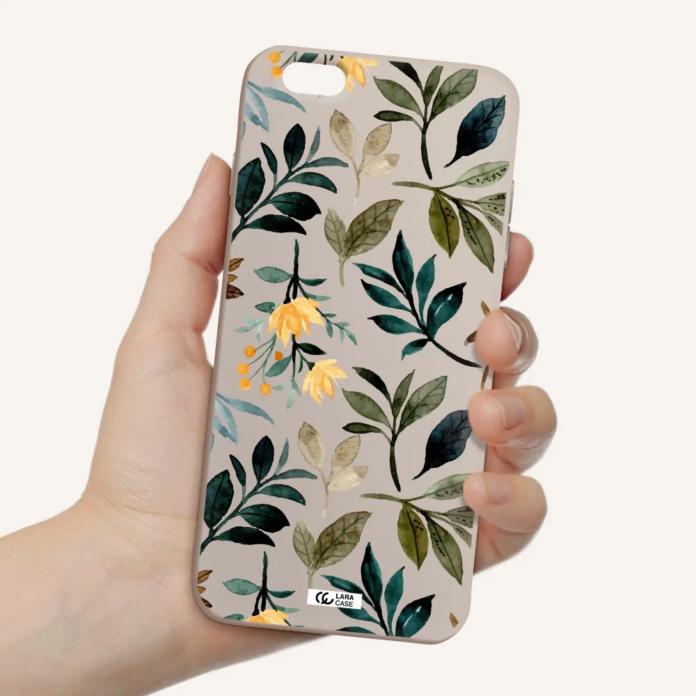Fall Flowers Apple iPhone 6 plus Silicone Stone Case
