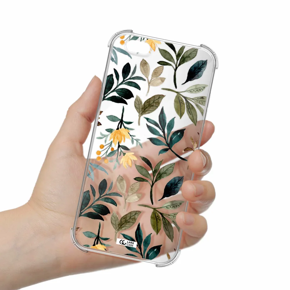 Fall Flowers Apple iPhone 6 s plus Clear PC Case