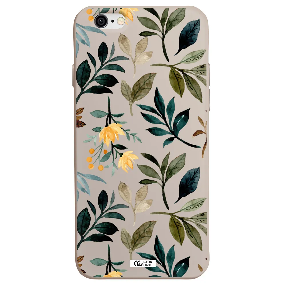 Fall Flowers Apple iPhone 6 Silicone Stone Case