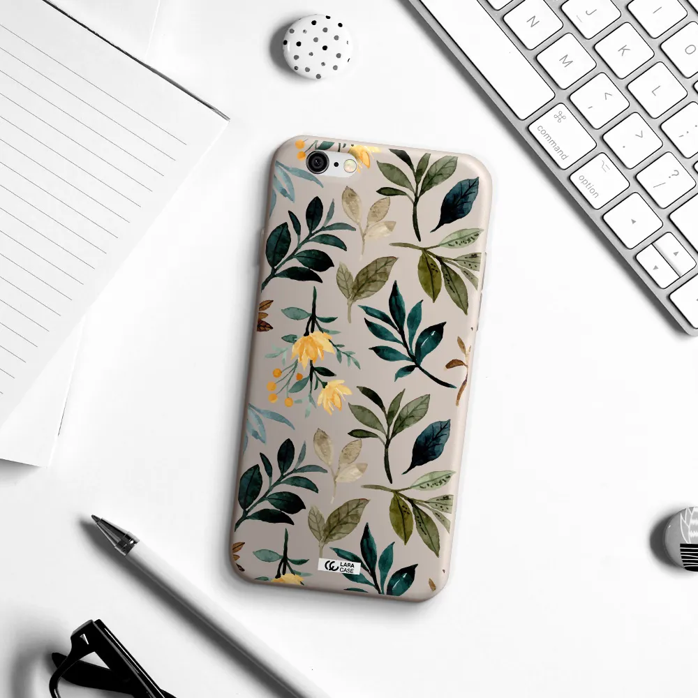 Fall Flowers Apple iPhone 6 Silicone Stone Case