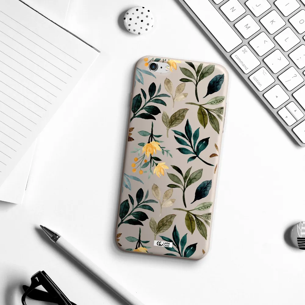 Fall Flowers Apple iPhone 6S Silicone Stone Case