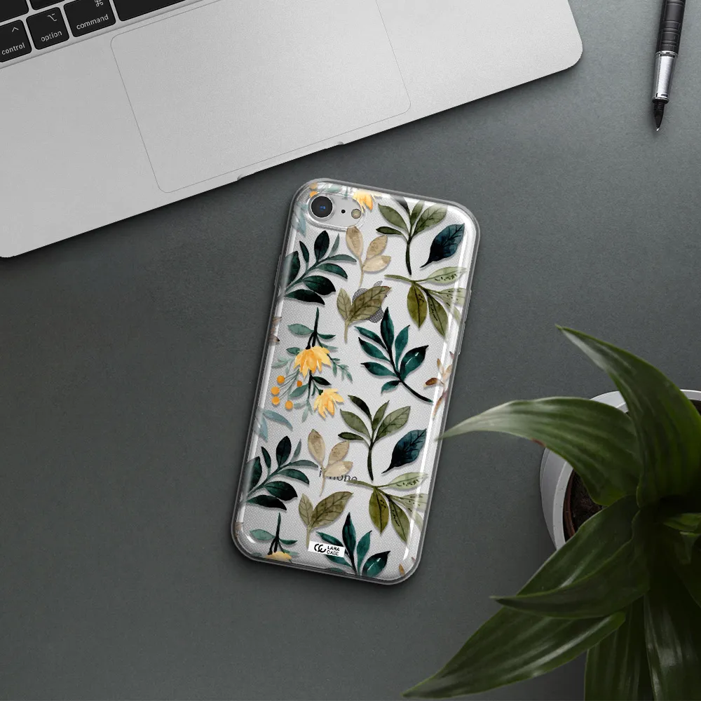 Fall Flowers Apple iPhone 7 Clear TPU Case