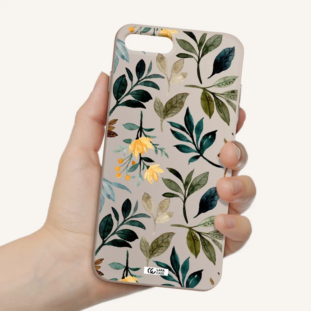 Fall Flowers Apple iPhone 7 plus Silicone Stone Case