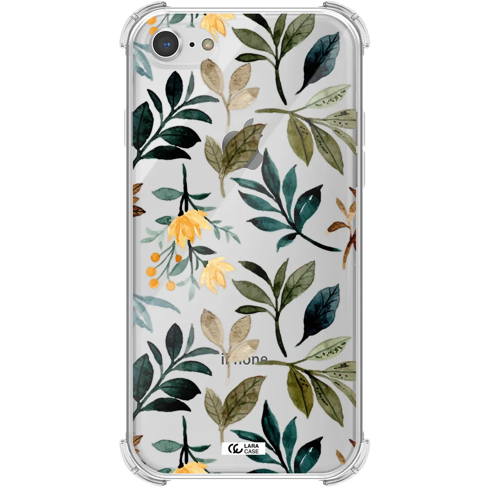 Fall Flowers Apple iPhone 8 Clear PC Case