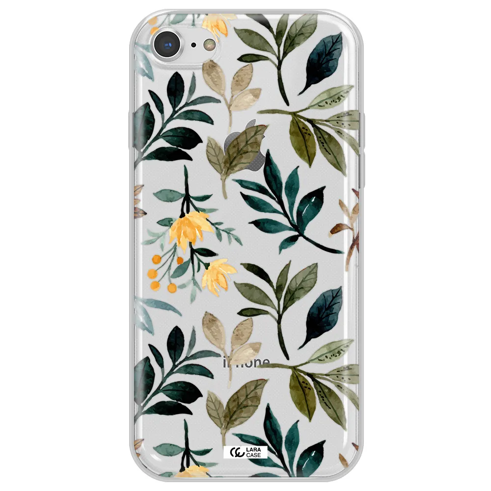 Fall Flowers Apple iPhone 8 Clear TPU Case