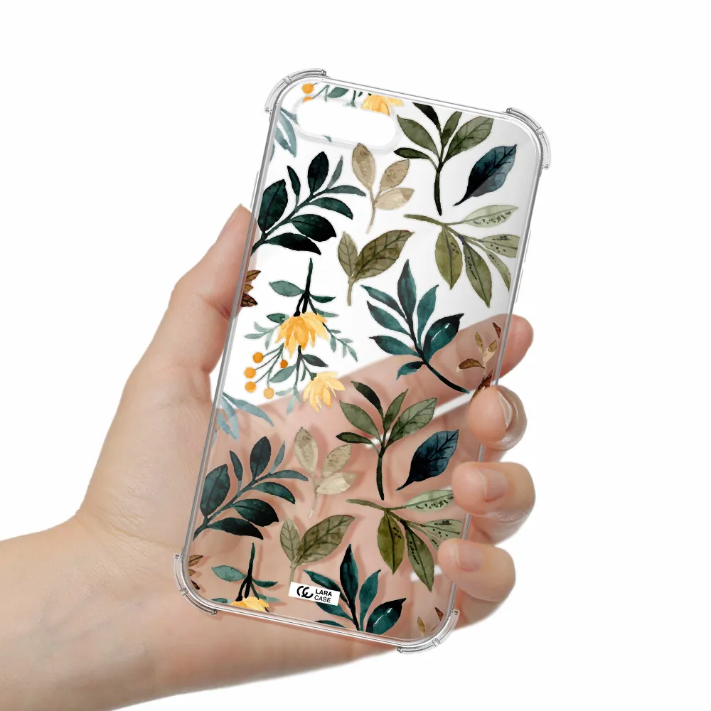 Fall Flowers Apple iPhone 8 plus Clear PC Case