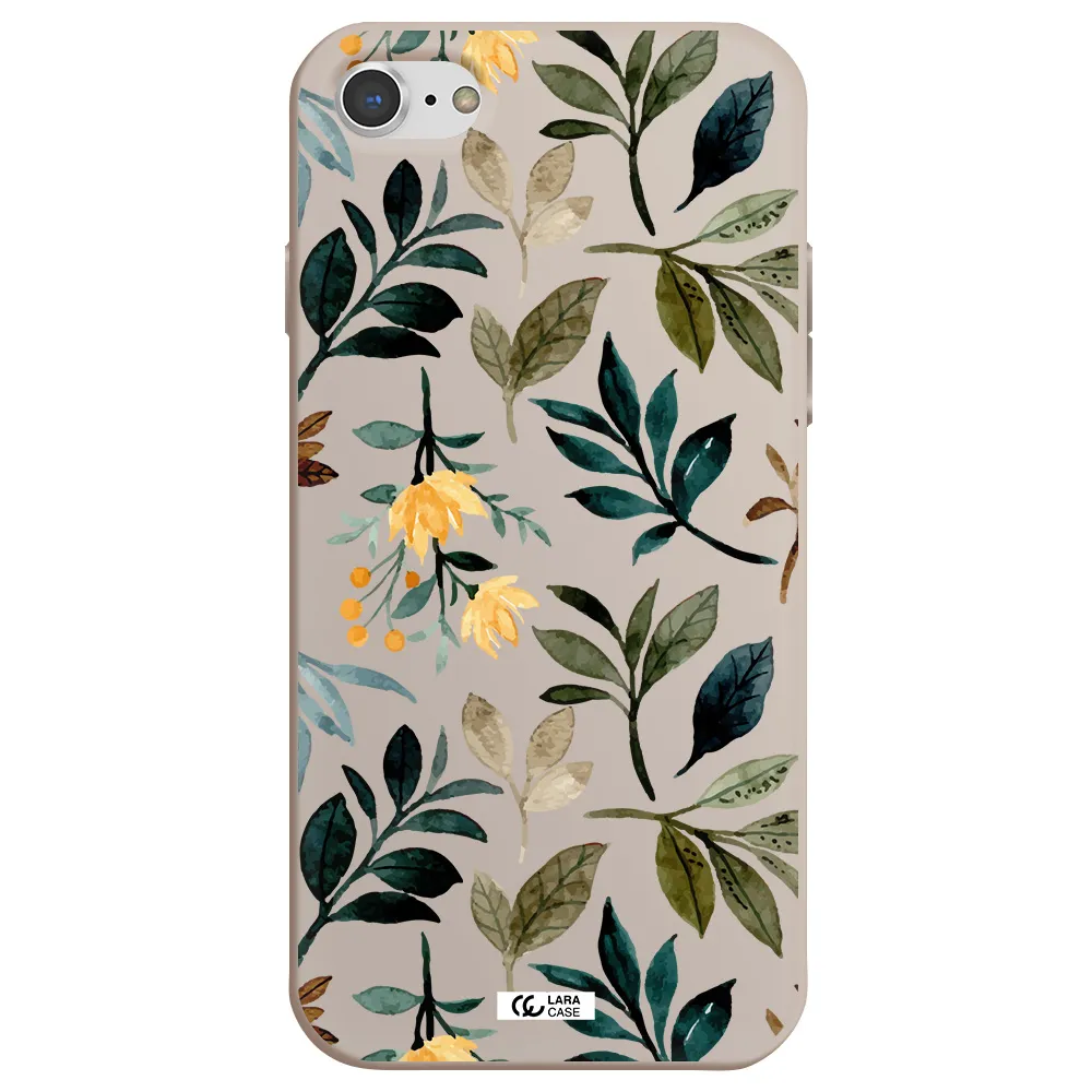 Fall Flowers Apple iPhone 8 Silicone Stone Case