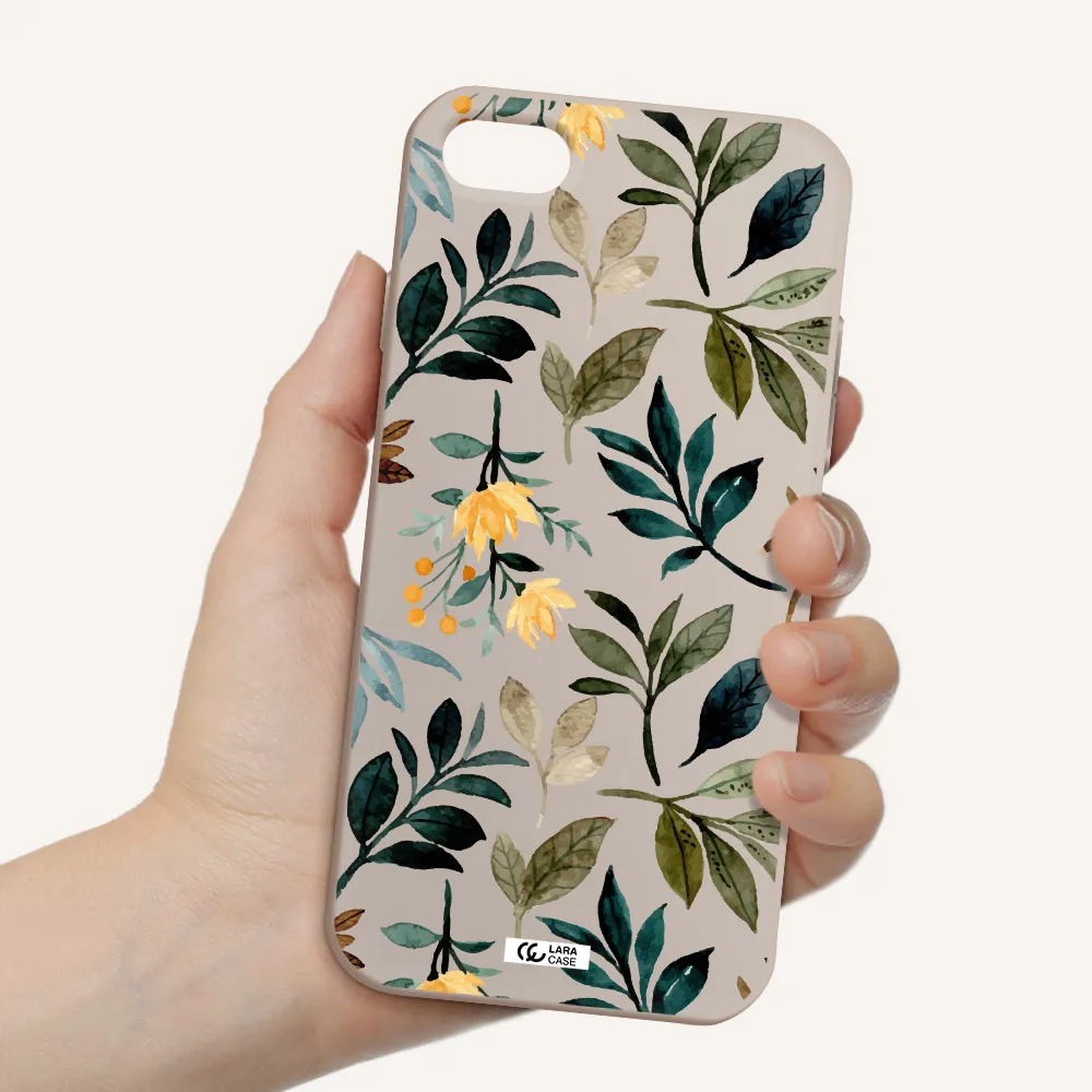 Fall Flowers Apple iPhone 8 Silicone Stone Case