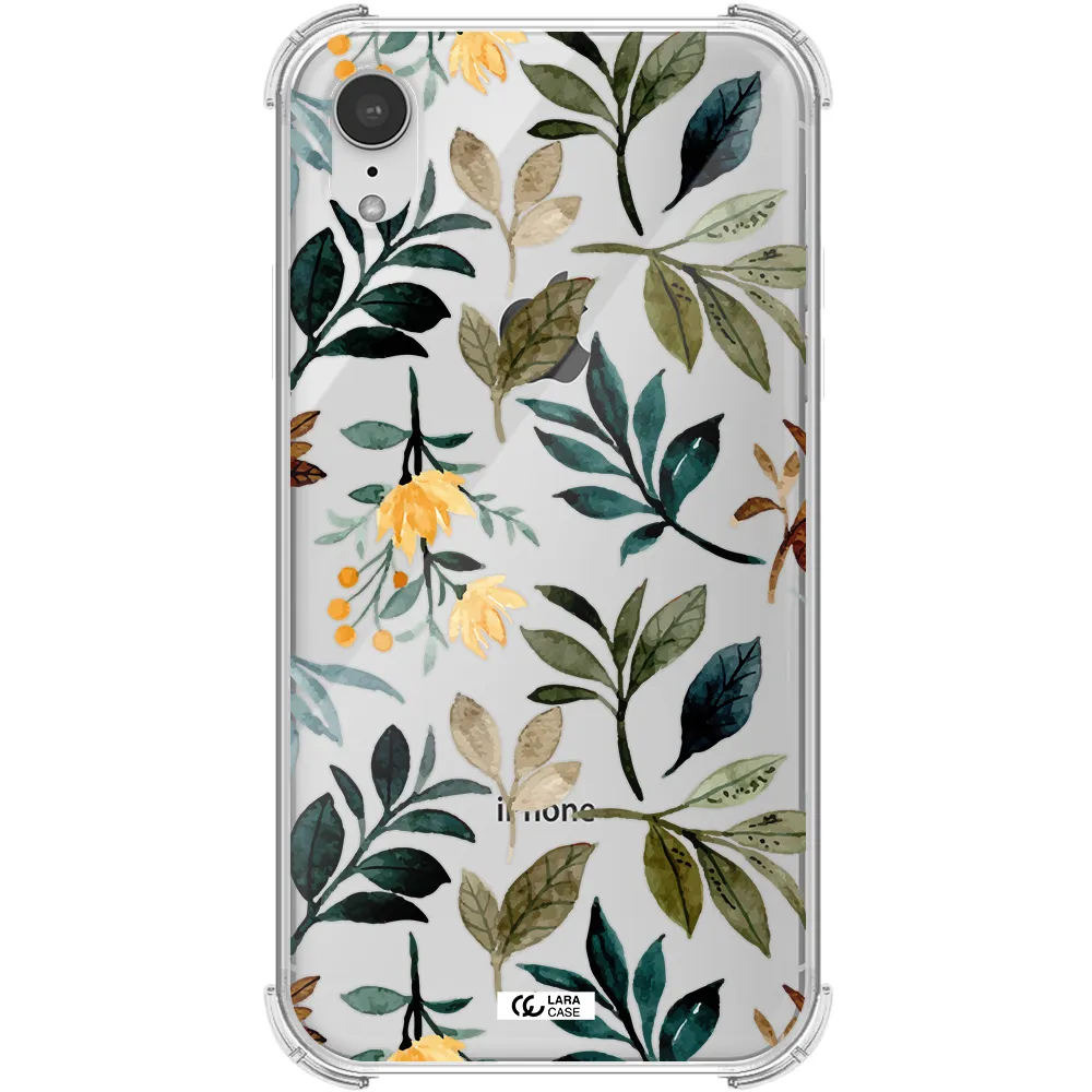 Fall Flowers Apple iPhone XR Clear PC Case