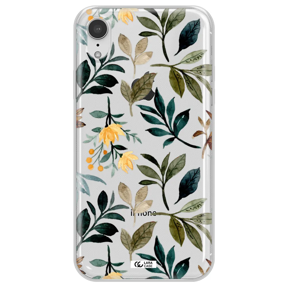 Fall Flowers Apple iPhone XR Clear TPU Case