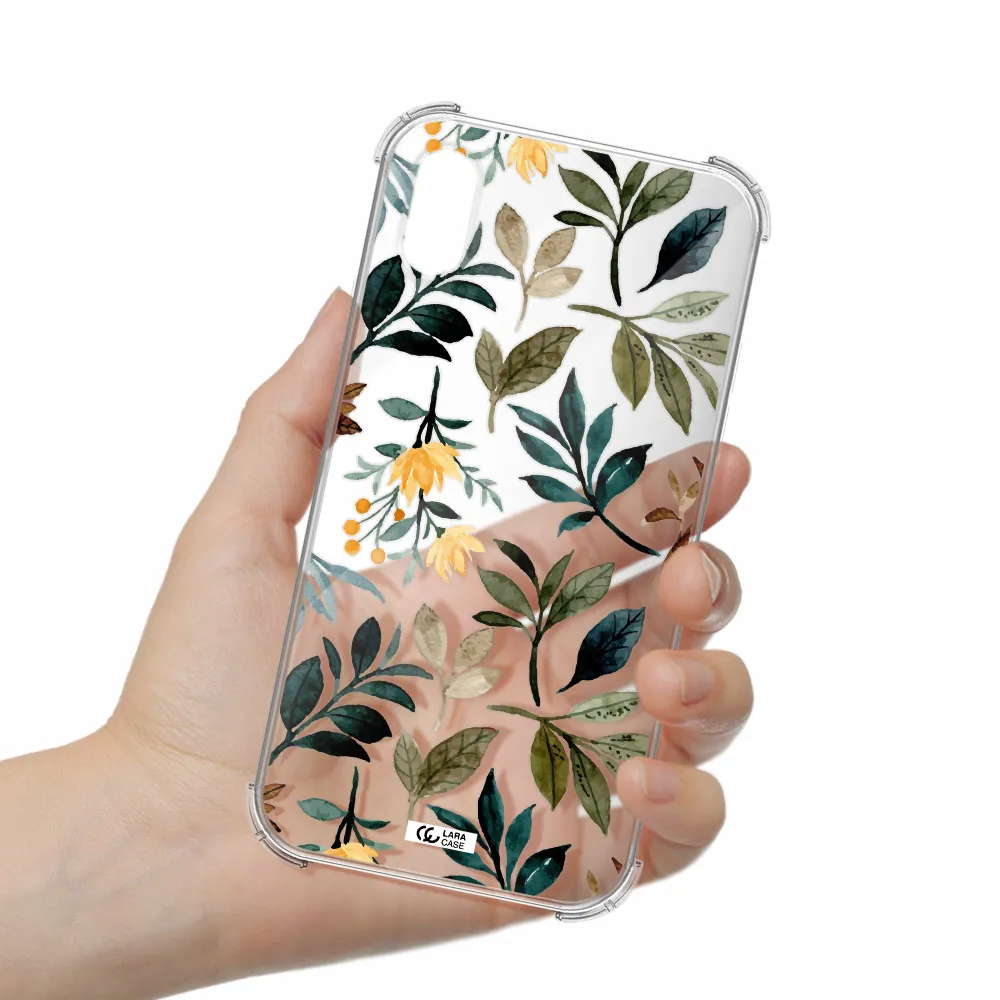 Fall Flowers Apple iPhone XS Clear PC Case