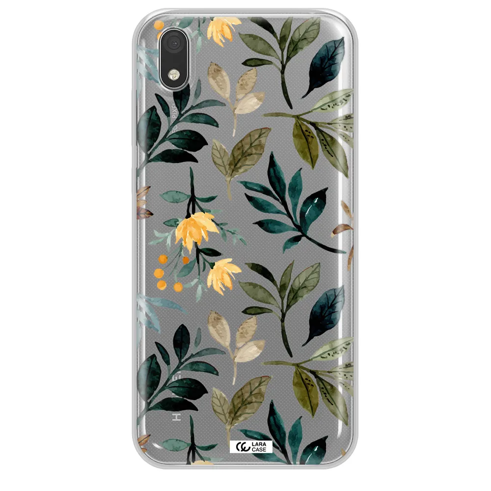 Fall Flowers Huawei Honor 8S Clear TPU Case