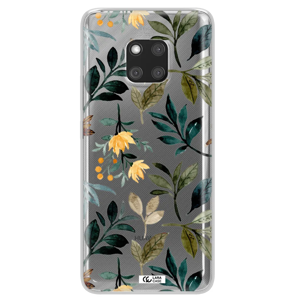 Fall Flowers Huawei Mate 20 Pro Clear TPU Case