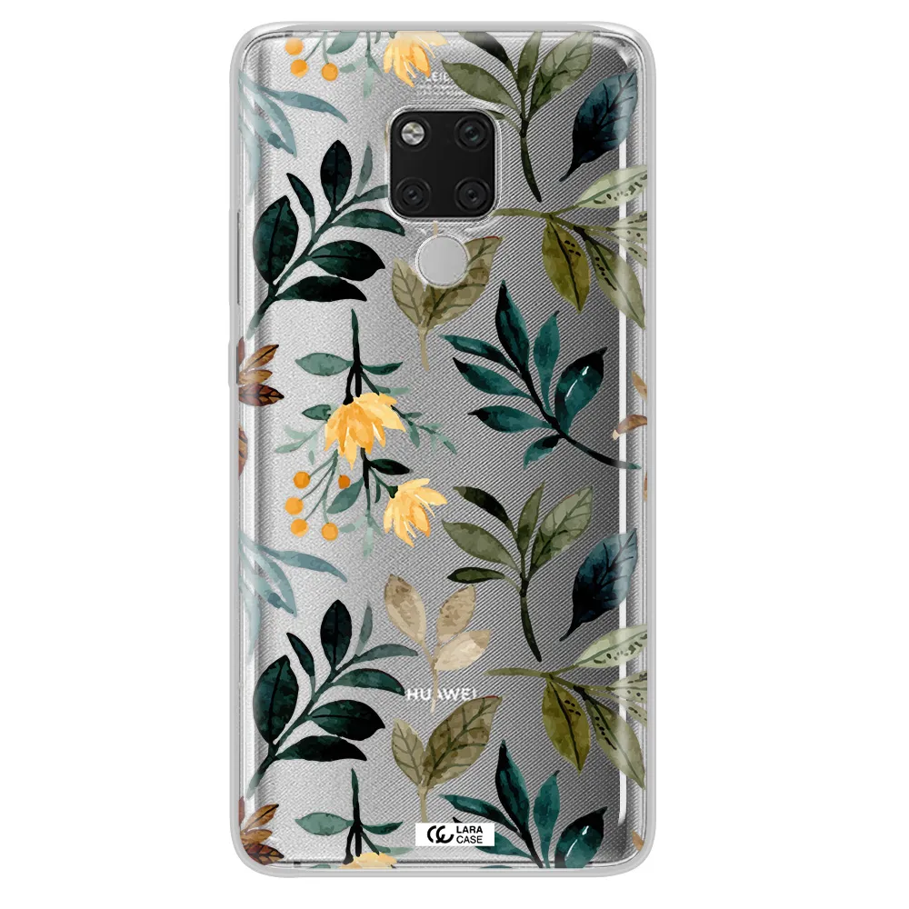 Fall Flowers Huawei Mate 20X Clear TPU Case