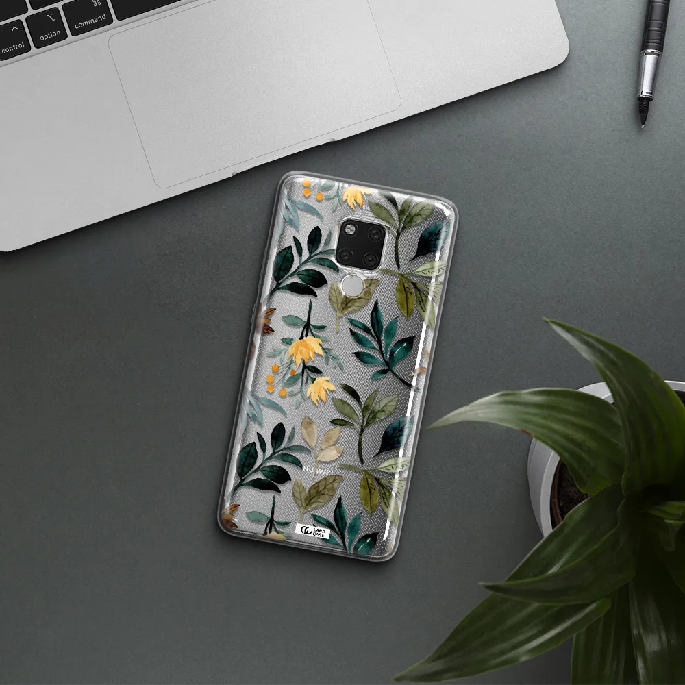 Fall Flowers Huawei Mate 20X Clear TPU Case