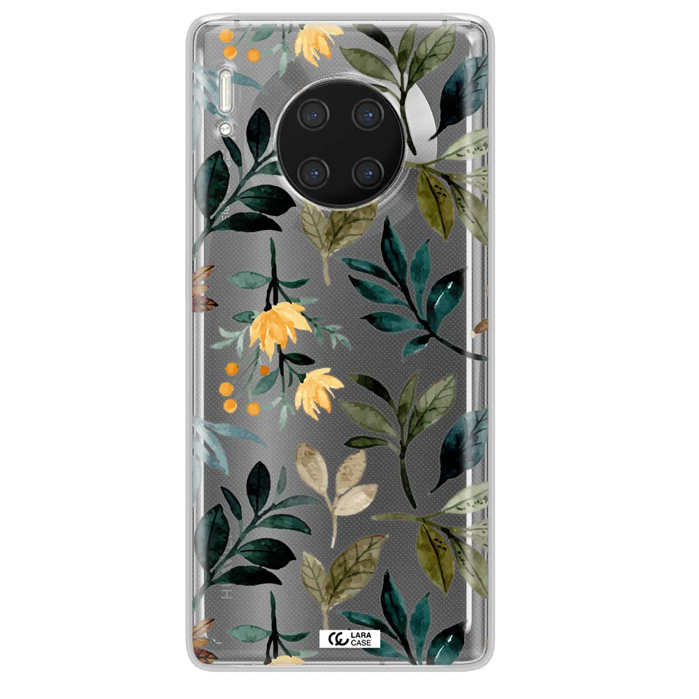 Fall Flowers Huawei Mate 30 Pro Clear TPU Case
