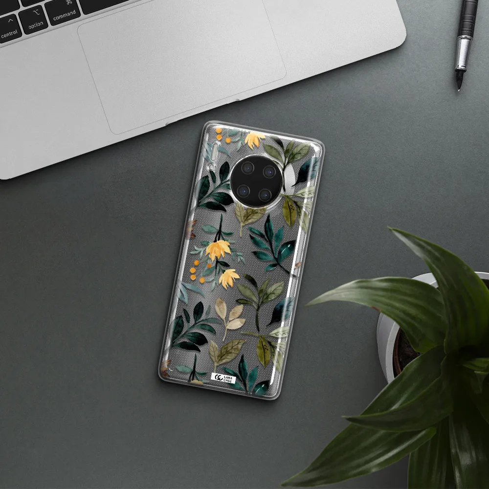 Fall Flowers Huawei Mate 30 Pro Clear TPU Case