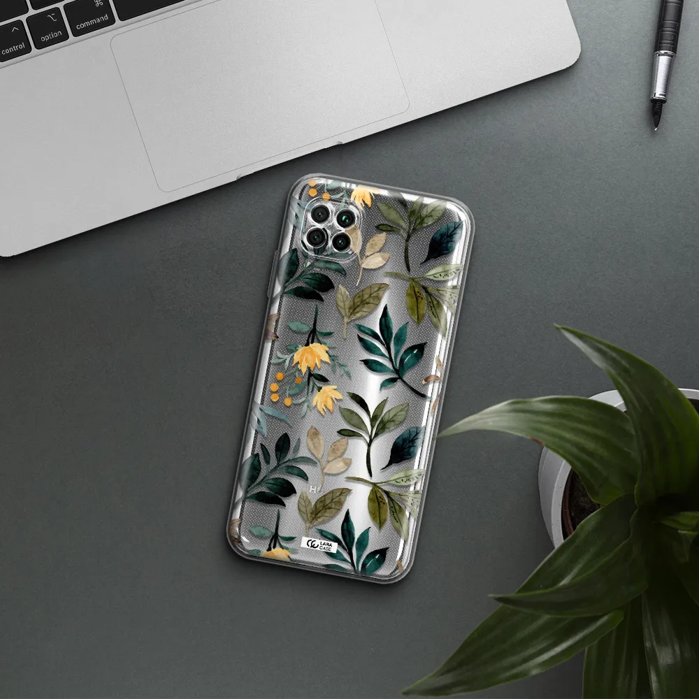 Fall Flowers Huawei Nova 7I Clear Tpu Case