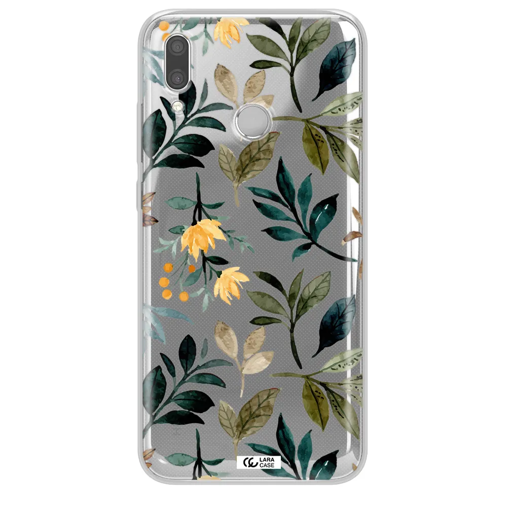 Fall Flowers Huawei P Smart 2019 Clear TPU Case