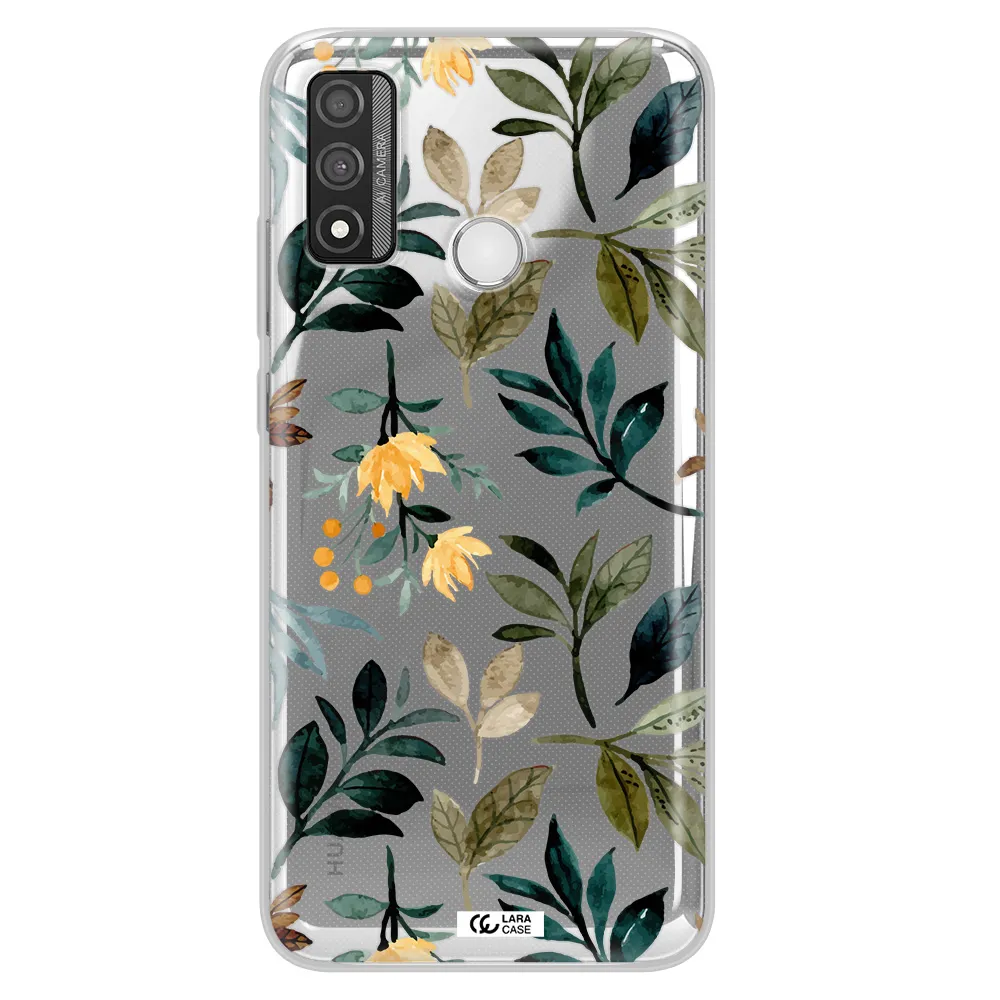 Fall Flowers Huawei P Smart 2020 Clear TPU Case