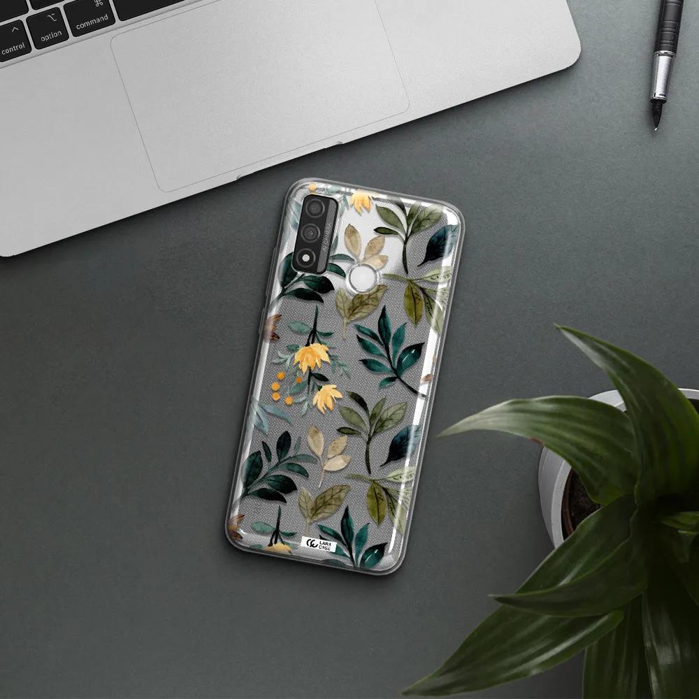 Fall Flowers Huawei P Smart 2020 Clear TPU Case