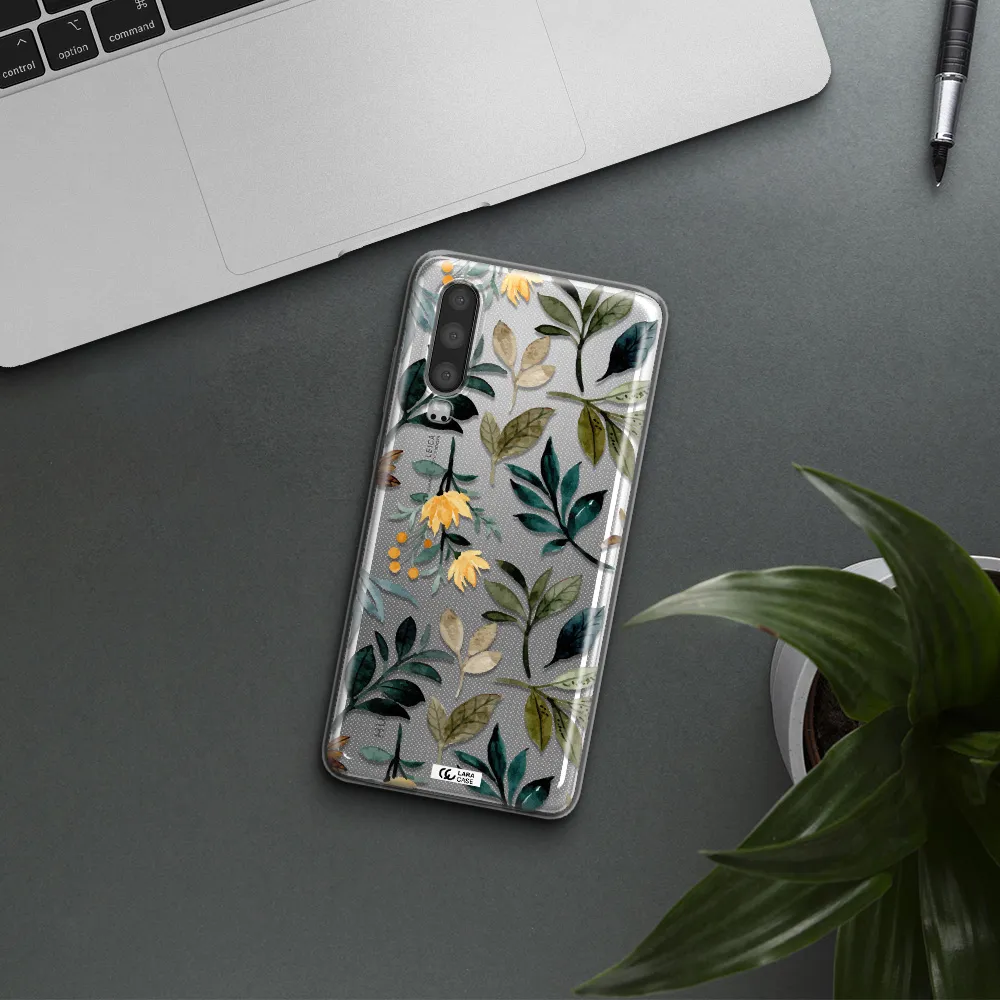 Fall Flowers Huawei P30 Clear TPU Case