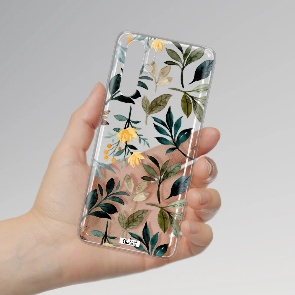 Fall Flowers Huawei P30 Pro Clear TPU Case