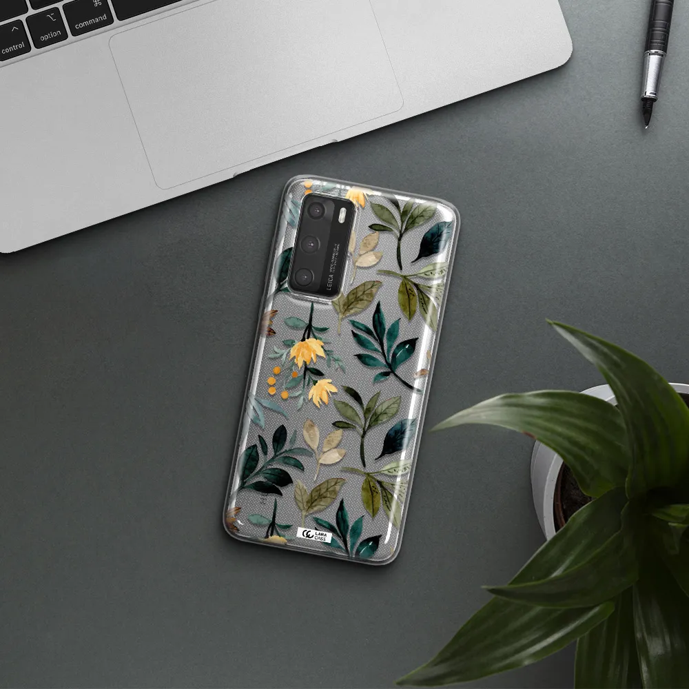 Fall Flowers Huawei P40 Clear TPU Case