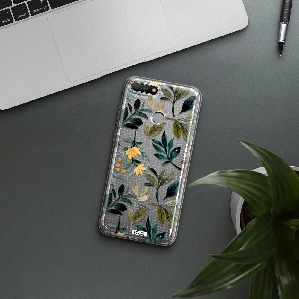 Fall Flowers Huawei Y6 Prime 2018 Clear TPU Case