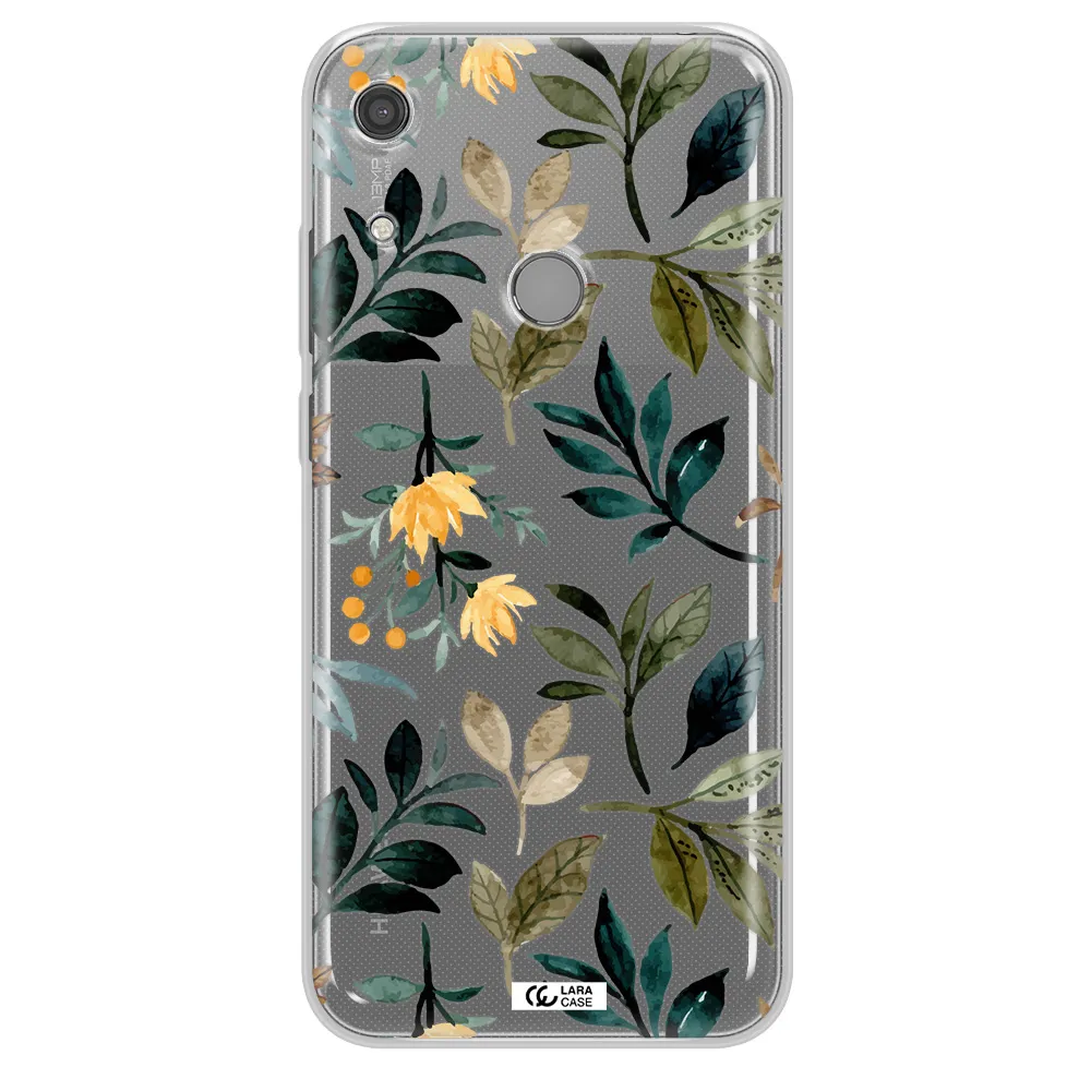 Fall Flowers Huawei Y6S Clear TPU Case