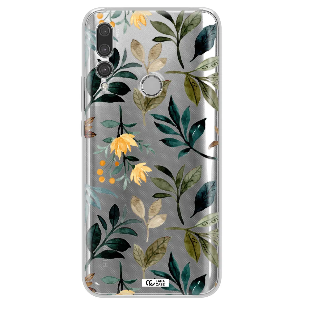 Fall Flowers Huawei Y9 Prime 2019 Clear TPU Case